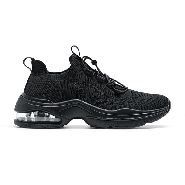 [Nori] Non-Slip Air Cushion Fashion Sneakers - ALL BLACK - 1